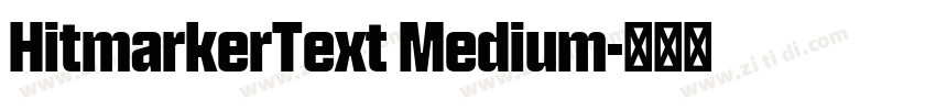 HitmarkerText Medium字体转换 HitmarkerText Medium字体转换